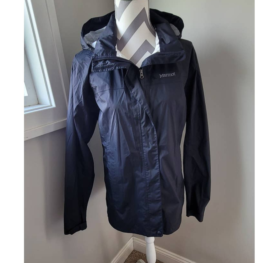 Marmot Women's Black Hooded Windbreaker Size Large - Picture 1 of 9